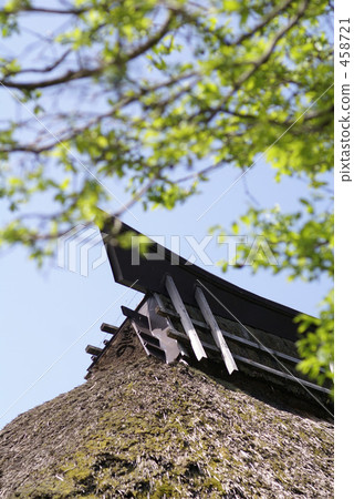 茅草屋頂 民居 日式房屋 458721