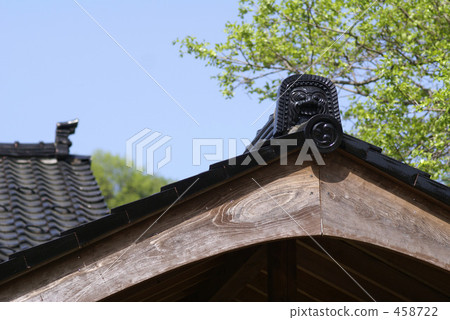 屋脊 屋頂的瓦片 屋頂瓦片 458722