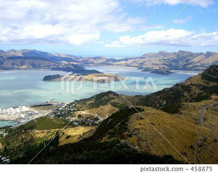 From the hill near New Zealand Christchurch 458875