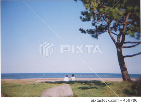Blue sky and two people Blue sky and two people 459780