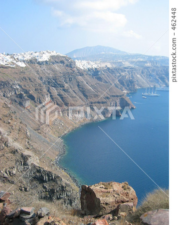 santorini island, cliff, precipice 462448