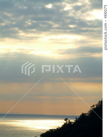 sunset, coast, seashore 466075
