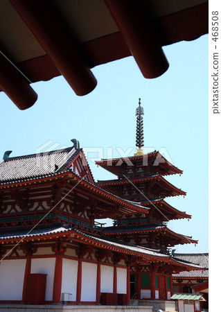 Five-story pagoda of Shitennoji temple in Osaka Five-story pagoda of Shitennoji temple in Osaka 468508