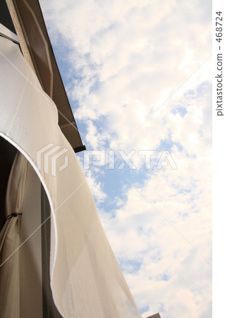 Interior life space curtain and sky and wind 1 Interior life space curtain and sky and wind 1 468724