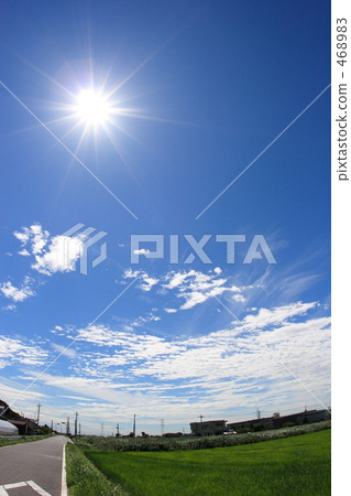 The blue sky over the typhoon 468983