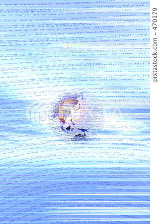 Earth surrounded by numbers 470179