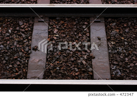 Railway which is wet by rain 472347