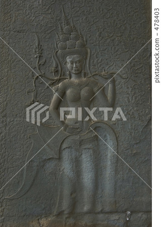 吳哥窟的雕像 478403