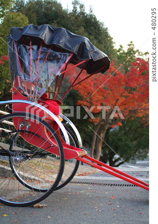 Autumnal leaves and rickshaw Autumnal leaves and rickshaw 480295