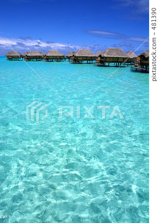 Water cottage in Tahiti Water cottage in Tahiti 481390