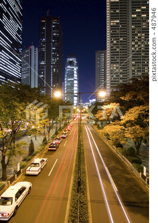 Shinjuku Night view Central Street Shinjuku Night view Central Street 487946