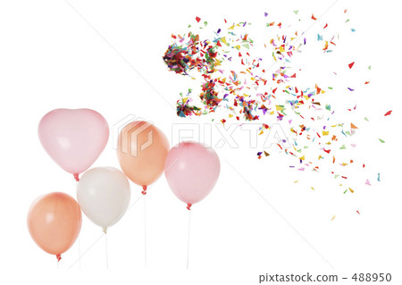 Confetti and balloons 488950