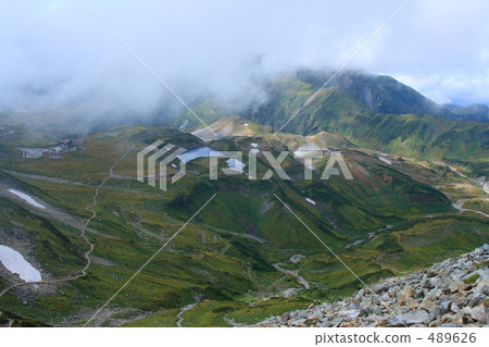 Two eyes that can be seen at the foot. 489626