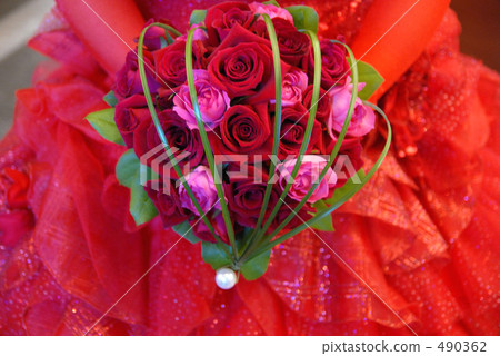 雞冠紅 花束 捧花 490362