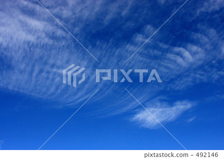 blue sky and white clouds 492146
