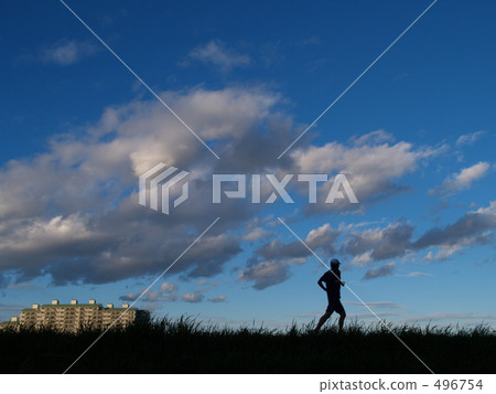 People who run the bank of Tama river People who run the bank of Tama river 496754