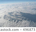sea of clouds, aerial, aerial photography 496873