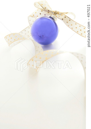 Christmas ornament glass ball Blue 497021