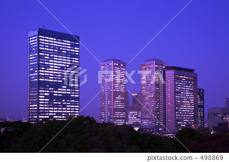 Osaka Business Park Night view Osaka Business Park Night view 498869