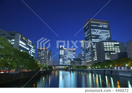 大阪淀屋橋夜景 大阪淀屋橋夜景 498872