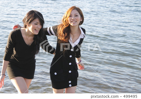 youthful, friend, couple 499495