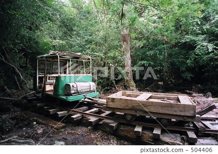 山林 手推車 松林 504406