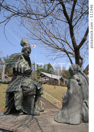 bronze statue, daito shrine, ome city 511946