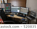multi-monitor, trader, stock trading 520835