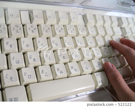 Computer white keyboard 522122
