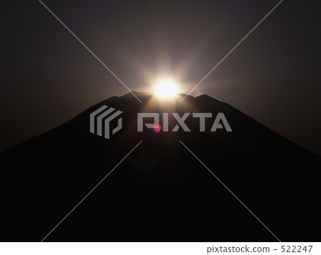 Diamond Fuji of falling day Diamond Fuji of falling day 522247
