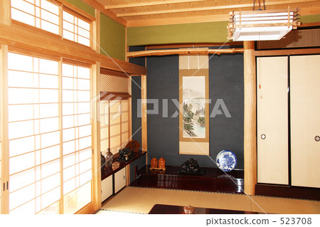 日本生活空間落地和掛軸 523708