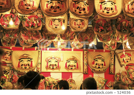 Stock Photo: imamiyaebisu shrine, mask, the god of wealth