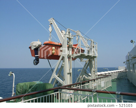 lifeboat, ferryboat, ship deck 525103