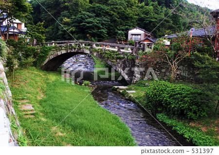 石橋 小溪 橋 531397