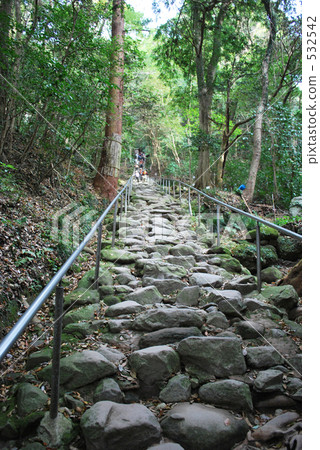 Kumano brilliant Buddha Buddha Buddha stone stairway built in one night Kumano brilliant Buddha Buddha Buddha stone stairway built in one night 532542