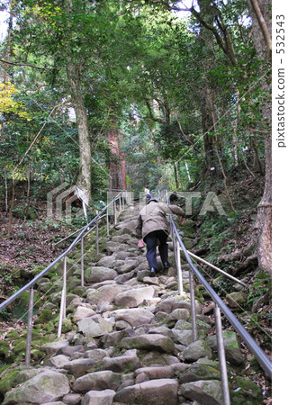 Kumano brilliant Buddha Buddha Buddha stone stairway built in one night Kumano brilliant Buddha Buddha Buddha stone stairway built in one night 532543