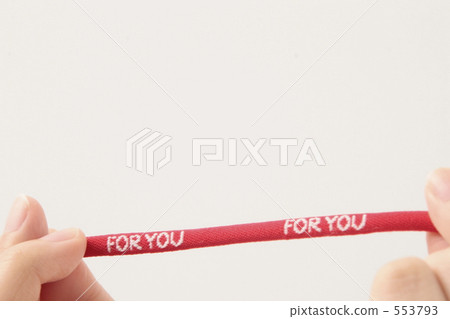 Hand with a red ribbon with FOR YOU logo 553793