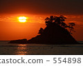 Island and sunset Island and sunset 554898