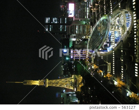 名古屋城 夜景 綠洲21 563127