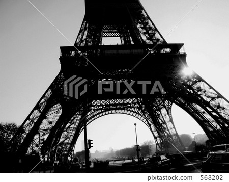 black and white, monochrome, eiffel 568202