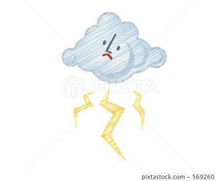 天氣標記圖材料雷霆雷雲圖標 天氣標記圖材料雷霆雷雲圖標 569260