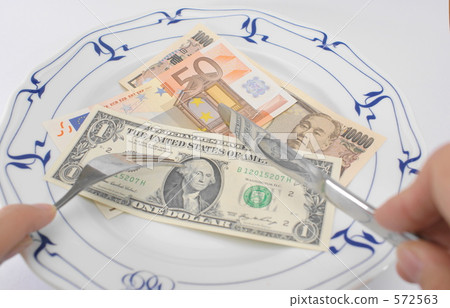 Economic image (yen, dollar, euro) 572563