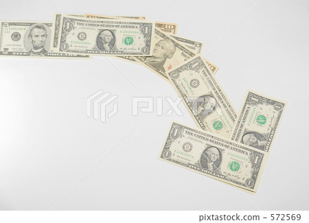 Financial image (falling dollar) 572569