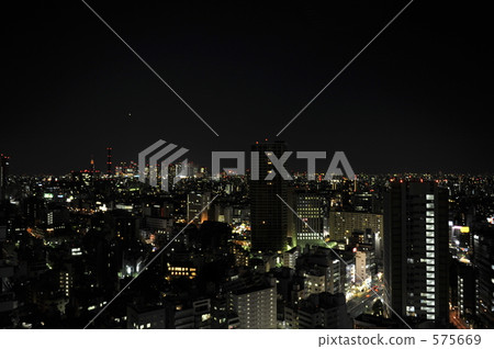 View from Tokyo night view Iidabashi towards Shinjuku View from Tokyo night view Iidabashi towards Shinjuku 575669