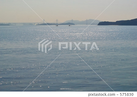瀨戶大橋 海島景象 柔和的顏色 575830