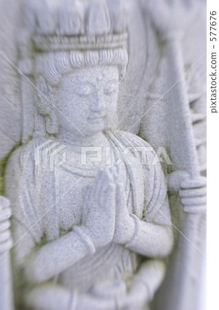 stone buddha, a stoic person, shrine 577676