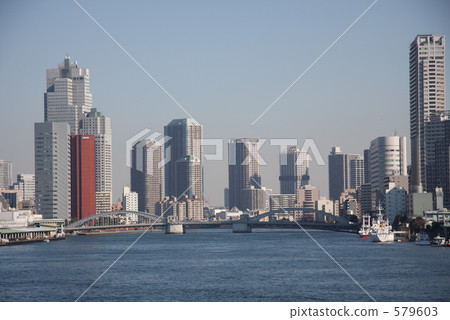 東京灣的Kachidoki橋區 579603