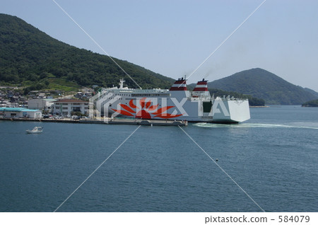 Car ferry while entering the port Car ferry while entering the port 584079