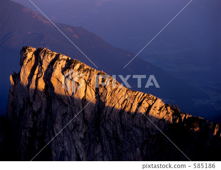 mountains, rocky mountain, sunset 585186