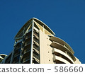 A building rising in the blue sky 586660